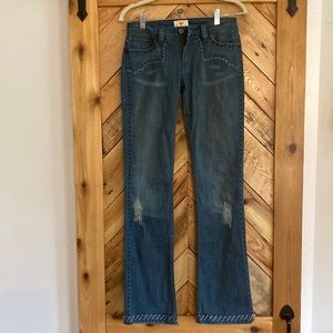 Antik Denim Low-Rise Flare Jeans